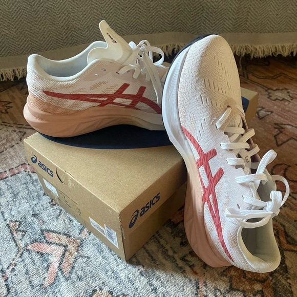 ASICS Dynablast 3 White/Light Garnet Women's Shoes - Picture 2 of 4